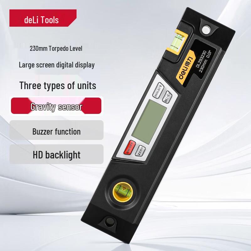 Deli 9-inch Mini Digital Magnetic Level
