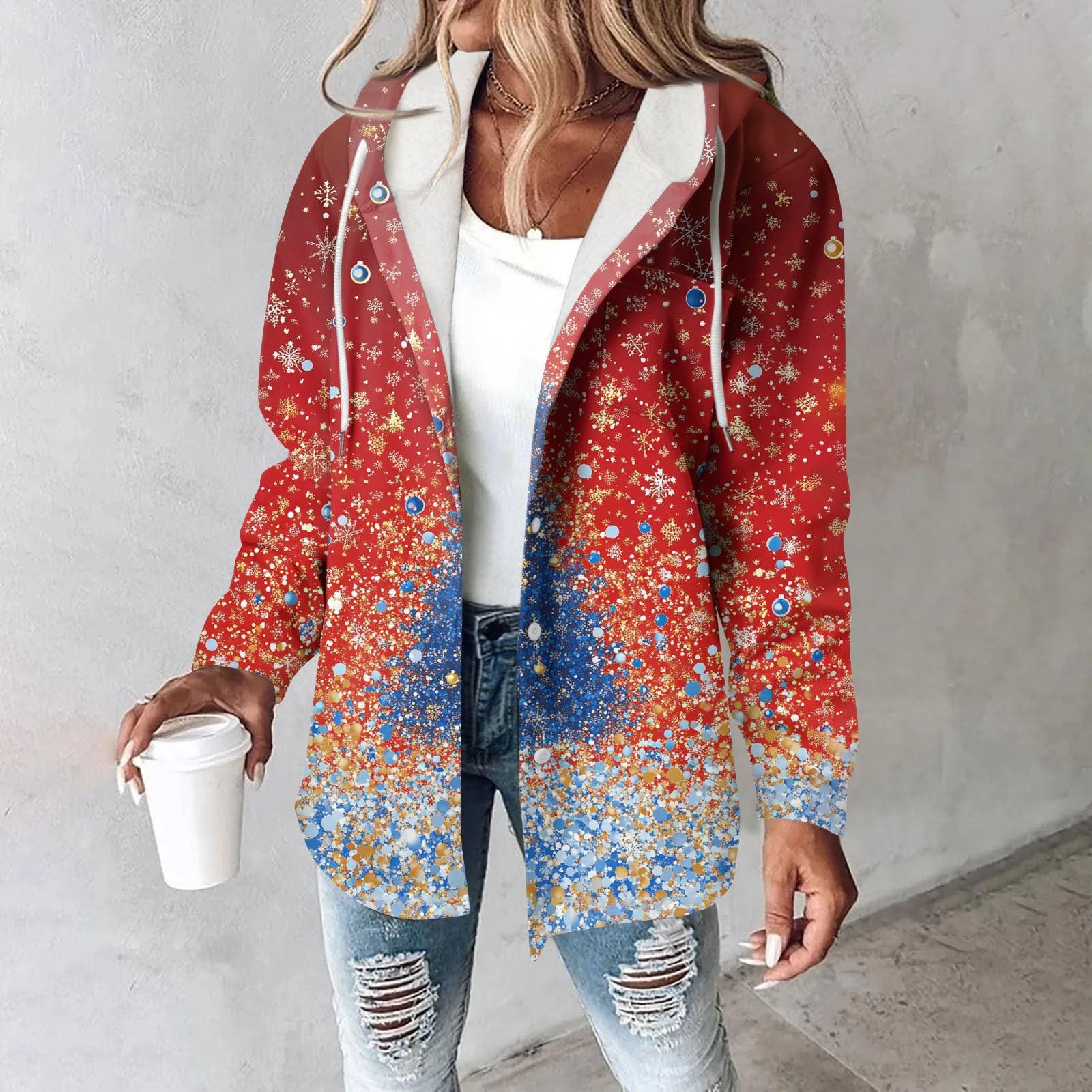 

Женское пальто, повседневная и модная композитная толстая и теплая куртка с капюшоном и принтом XL киноварь