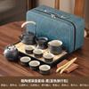 High-end complete set of Wangshan coarse pottery lifting beam pot Kung Fu tea set home office meeting guests light luxury set
