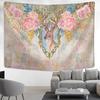 Cute Fawn Tapestry Christmas Reindeer Wall Hanging Bohemian Bedspread Blanket Dorm Home Decor mantas mandalas