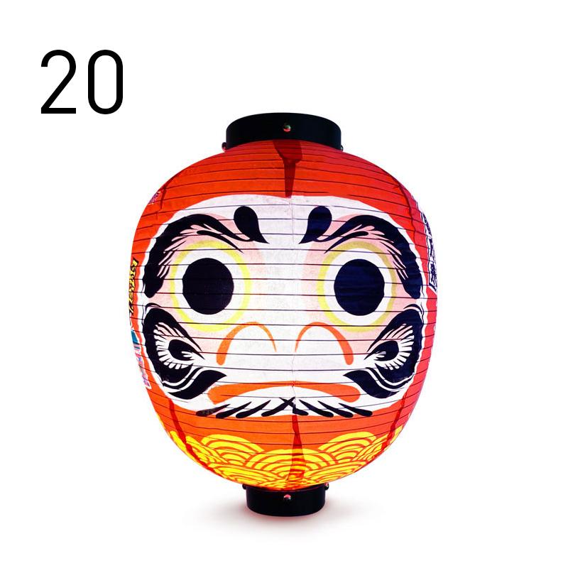 

Фонарь Дарума в японском стиле, мультяшный, удача, богатство, водонепроницаемый тканевый фонарь, суши-ресторан, кухня, изакая, декор, украшения 17X25CM