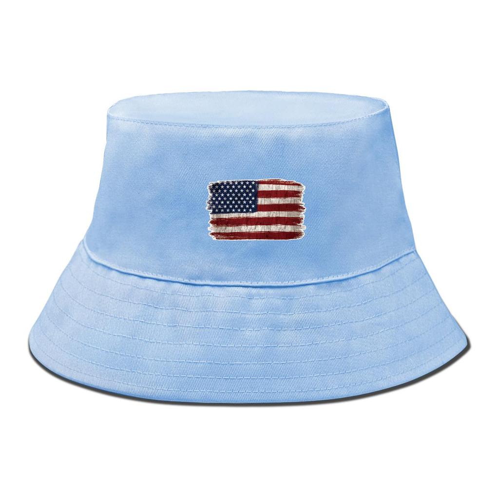 Amerika Sterne und Streifen Print Fischerhut , Patriotischer USA Flagge Fischerhut Faltbar Frühling Sonnenschutz Strandkappe