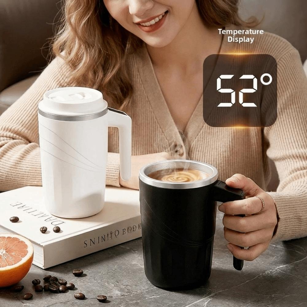 Large Capacity Stirring Mug 400ML Smart Thermal Cup Automatic Stirring Coffee Cup Office
