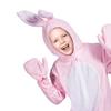 Halloween Pink Bunny Costume for Adults - Polyester Animal Jumpsuit Stage Play Party Outfit