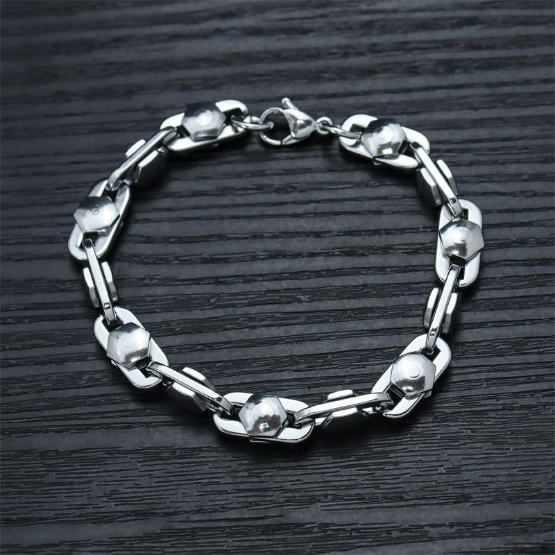 Уникальный Дизайн Мужской Хип-Хоп Браслет, Простой И Доминирующий Панк Высококлассный Кубинский Браслет