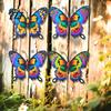 Colorful Iron Wall Sculptures Metal Butterfly Decorations, Art Sculpture Hanging Decor, Outdoor Indoor Decor for Living Room Bedroom Garden