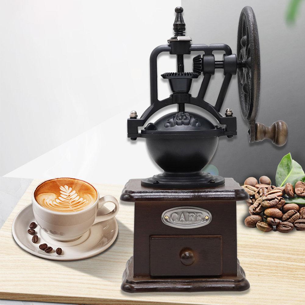 Manual Coffee Grinder Retro Coffee Bean Grinder Portable Hand Coffee Bean Mill for Home Use