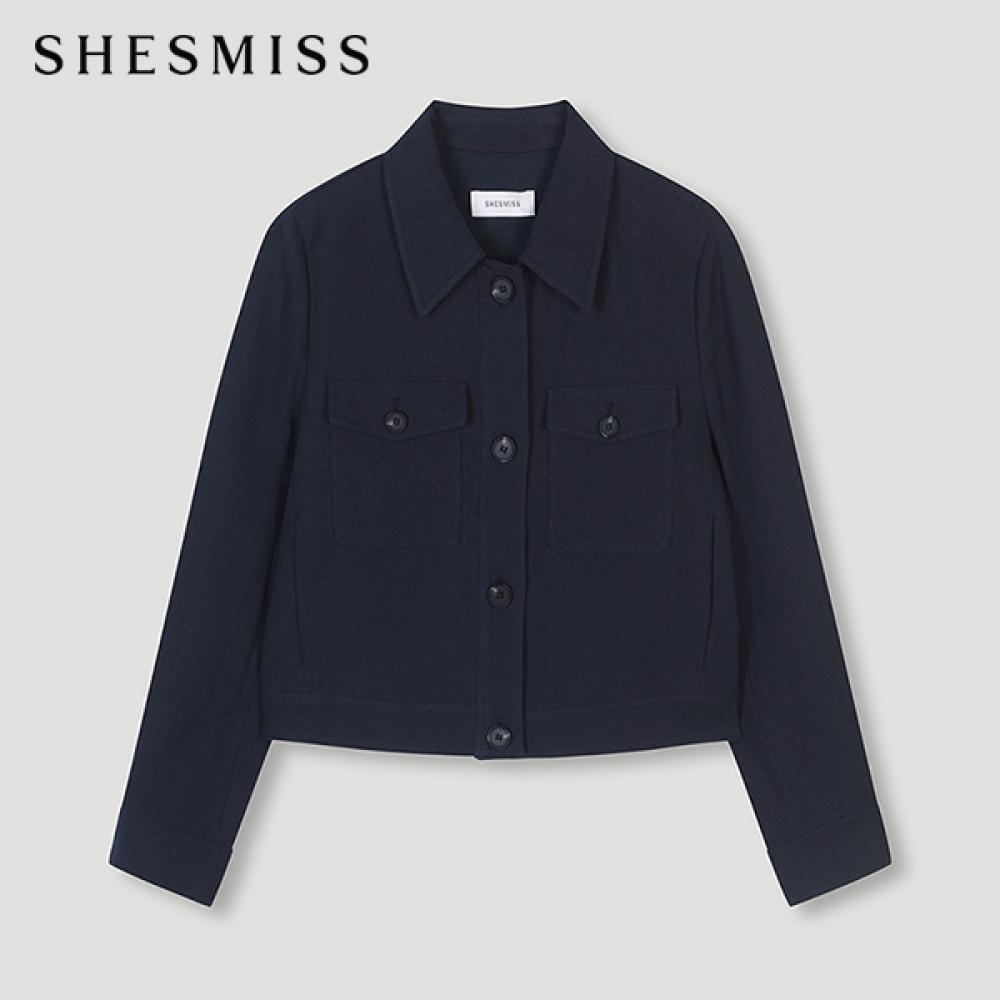 

Укороченная куртка Shs Miss Cotton Linen с карманами Swwjkn21020 Dn DARK NAVY/55