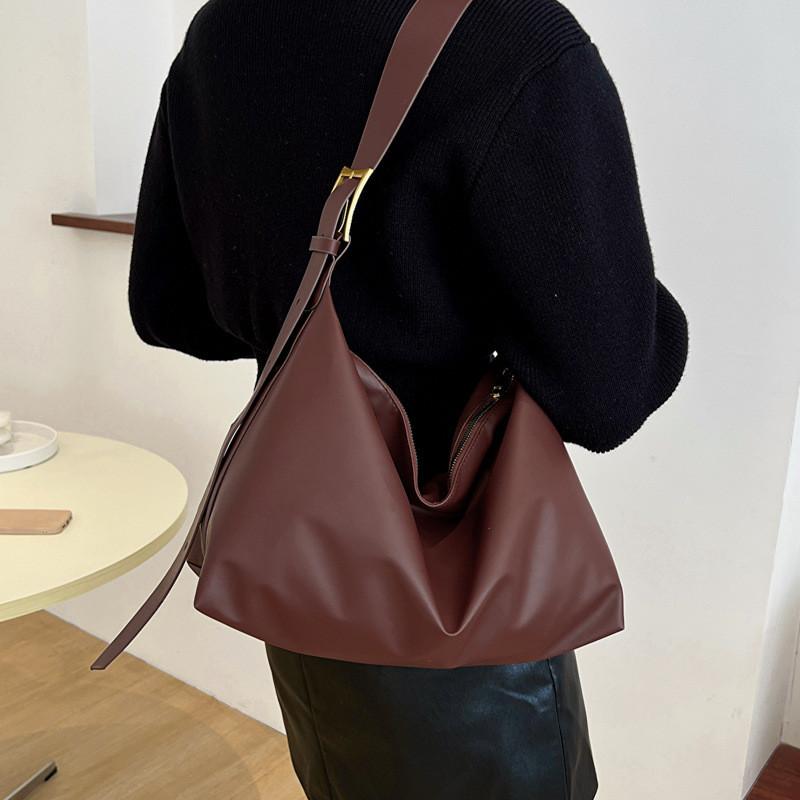 Fashionable Brown Synthetic Leather Tote Bag For Women Perfect For School And Work