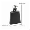Cowbell Mounted with Mounting Bracket Metal Drum Kit Accessory for Drummers, Percussionists,