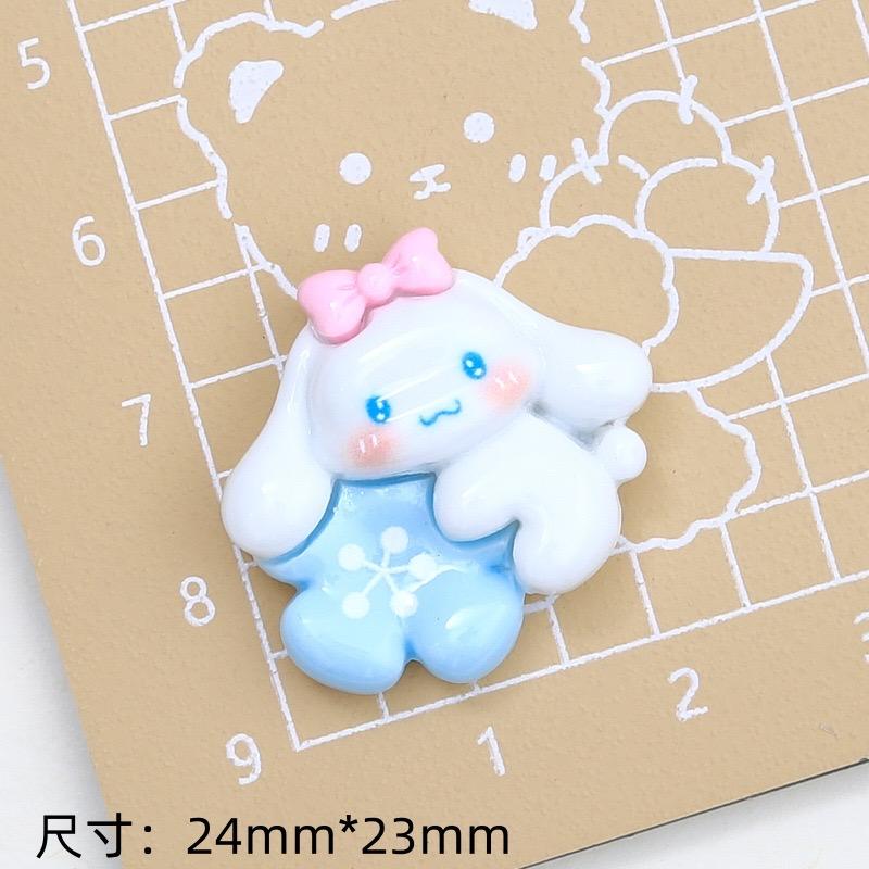 10 Pcs New Mini Floret Cartoon Animal Kitten, Rabbit Series Resin Scrapbook Diy Jewelry Children Gift Hairpin Accessories A13