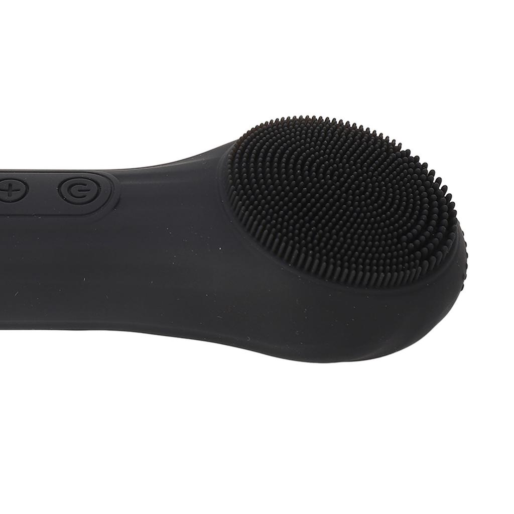 Double Sided Face Cleanser Machine Hot Compression Waterproof Multi Functional Rechargeable Silicone Vibration Facial Cleansing Brush