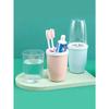 Couple's Creative Toothbrush And Rinse Cup Set With Cover - Portable Travel Toothbrush Holder