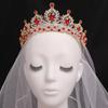 New Crystal Bridal Crown Tiara Temperament Alloy Western Wedding Hair Accessories