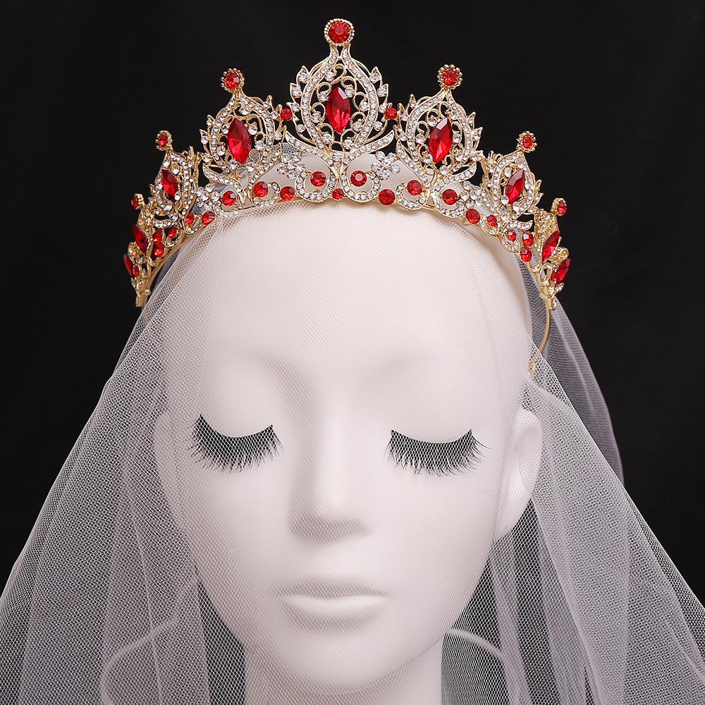 Nouvelle couronne de mariée en cristal, diadème, tempérament, alliage, accessoires de cheveux de mariage occidentaux