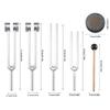 Tuning Fork Tools Frequency Tuning Forks With Activator 128HZ 136.1HZ 256HZ 384HZ Soothing Percussion Tuner Tools For Inner