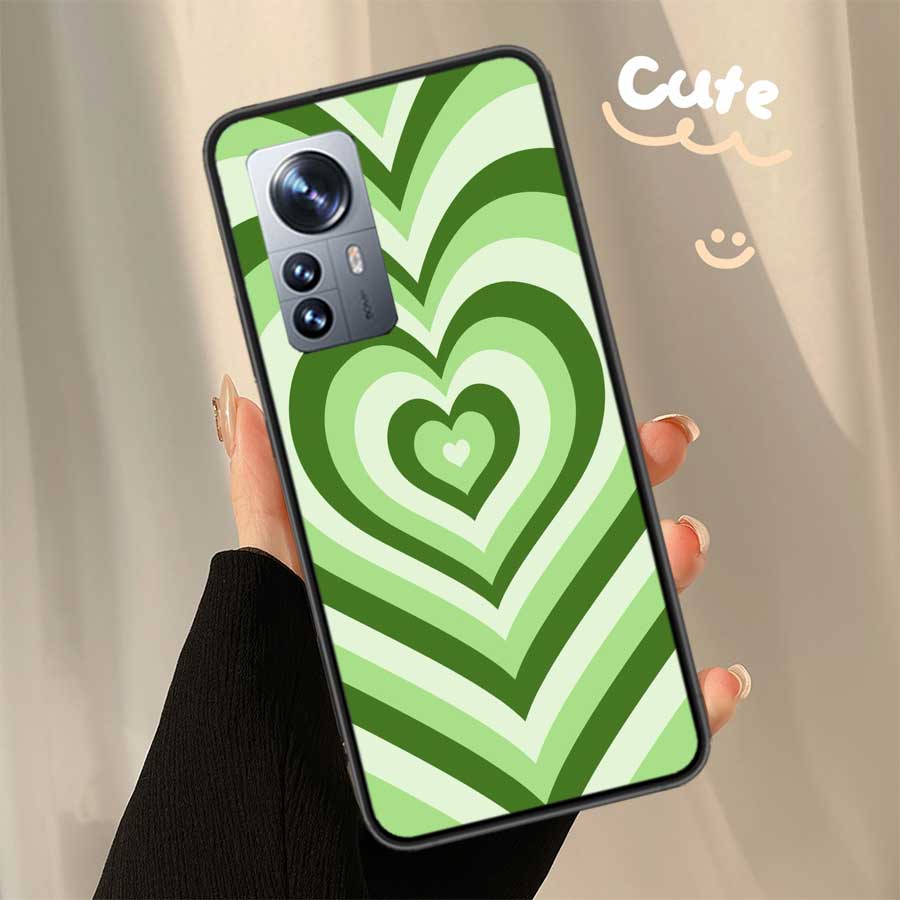 Heart Circle Phone Case For Xiaomi Poco X6 X5 X4 X3 GT NFC M4 M5 Pro 5G M3 Mi Note 10 Lite F5 F4 F3 F2 F1 Capa Coque TPU Cover C