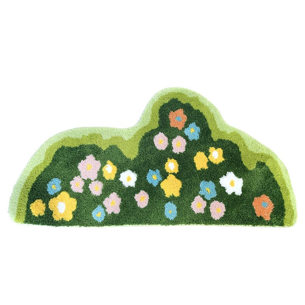 Small Fresh, Moss, Flocking, Floor Mat, Absorbent, Anti Slip, Bathroom Mat, Household, Bedroom, Bedside Carpet, Living Room Carpet