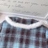 Girls' Preppy Winter Coat & Pleated Skirt Set - AWB003