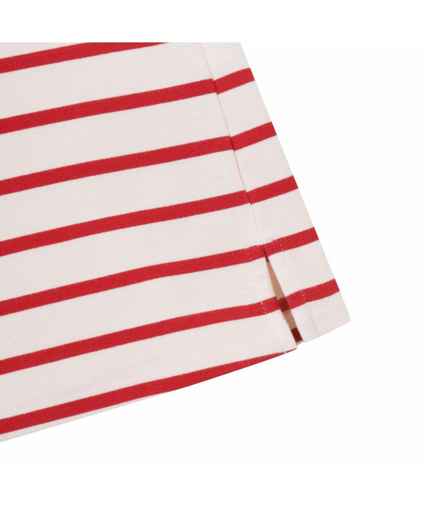 Goldeunbeeo (W) Mock-Neck Striped T-Shirt G5Tam26161Bex