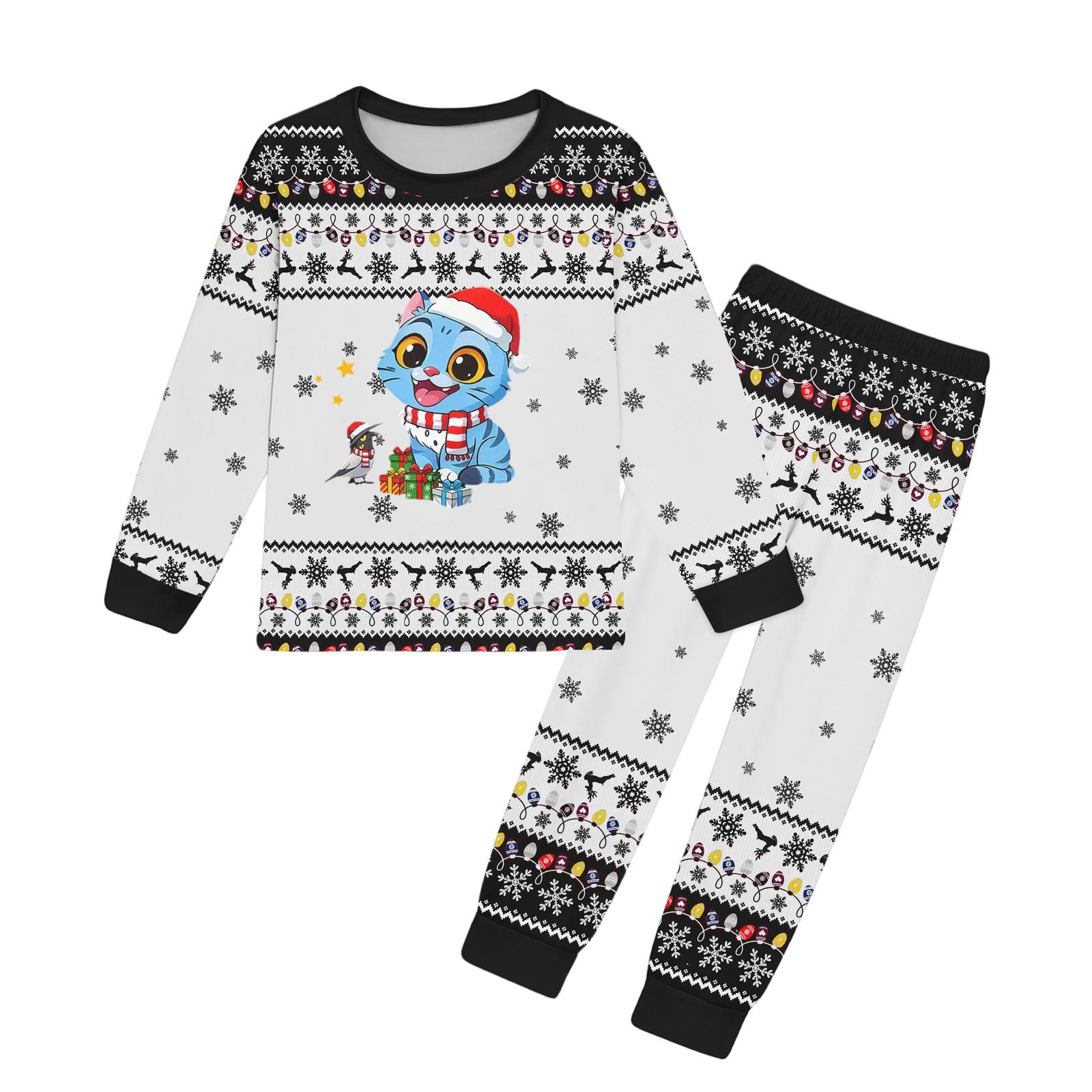 

Girls Pants Set Kids Tee Shirt 2PCS Long Sleeve Cartoon Clothing Outfit 110 чорний