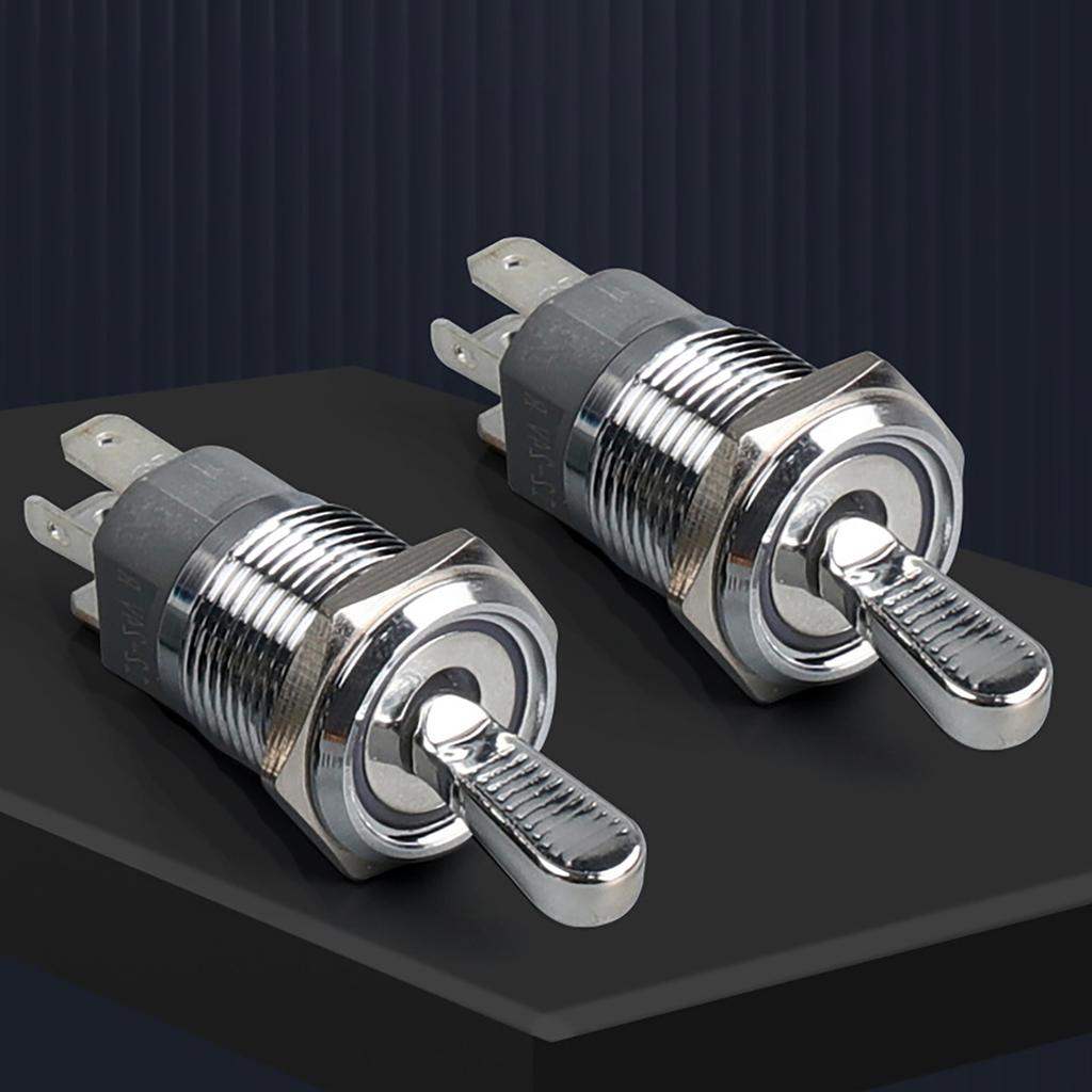 Sturdy Oxidized Metal Toggle Switches With Three Positions and Builts In LED Light Display for Easy Controlled