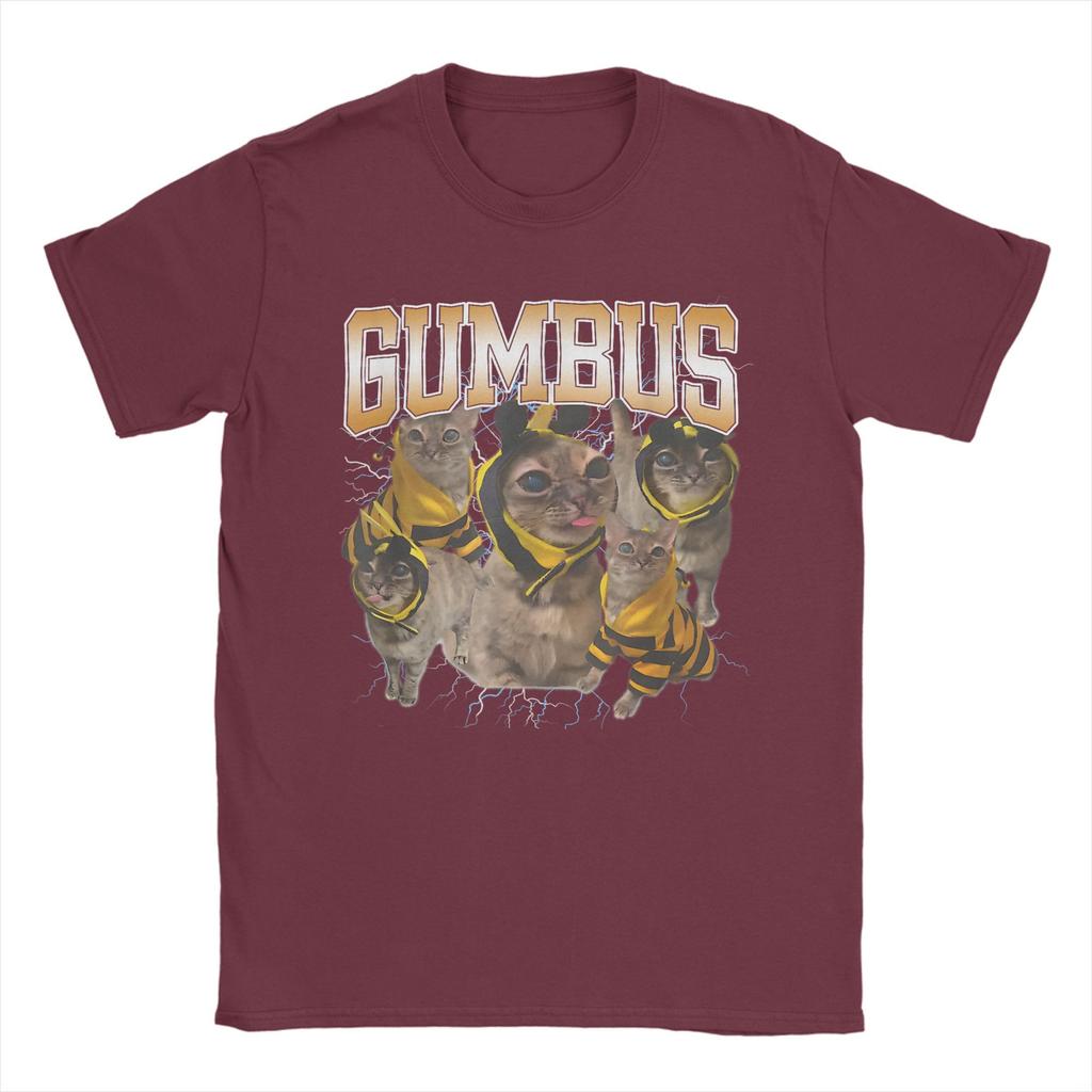 Funny Cat Gumbus Cat Lovers Trendy Cute Animal T Shirt Men T Shirts Summer O Neck Novelty Tee Shirt Design Oversize Clothing