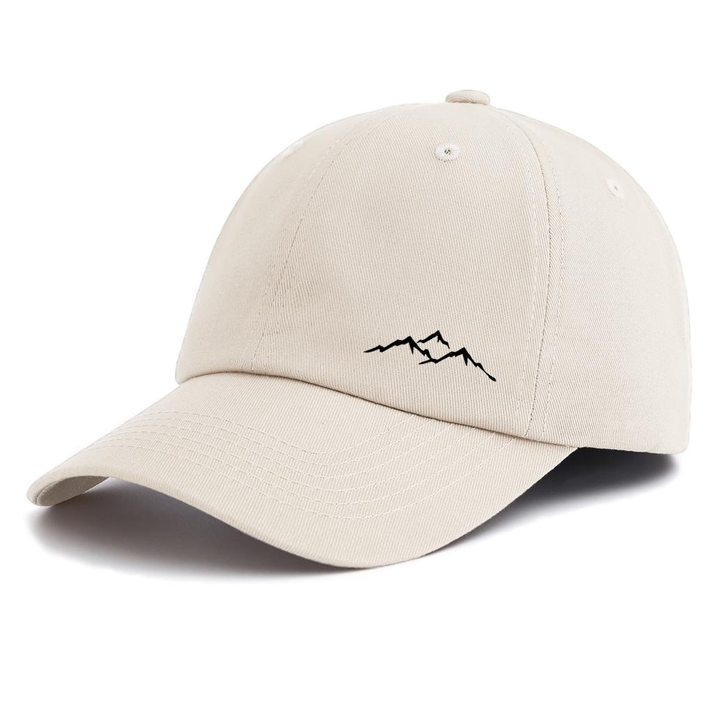 pc Mountain Print  Baseball Cap for Adults  Minimalist Retro Style Casual Soft Adjustable Dad Hat Perfect As Gift