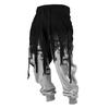 Men's Printed Casual Sports Pants Men's Fashion Lace-Up Fleece Sports Pants