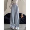 American Style Women's High-Waist Micro Flare Sweatpants: Slimming, Stylish Spring 2026 Edition with Drawstring and Flattering Draping.