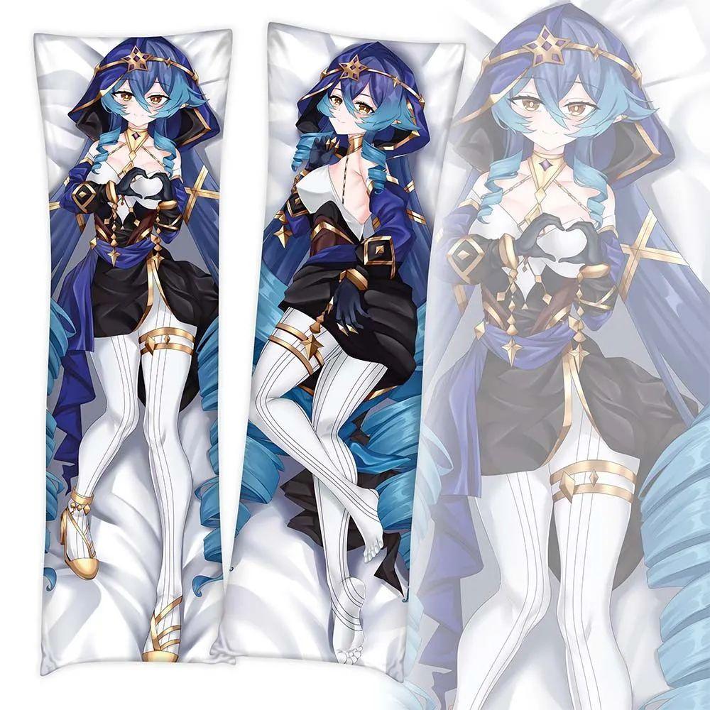 Game Genshin Impact Keqing Pillow Case Dakimakura Zhongli Costume Body Throw Cushion Double-sided Pillowcase