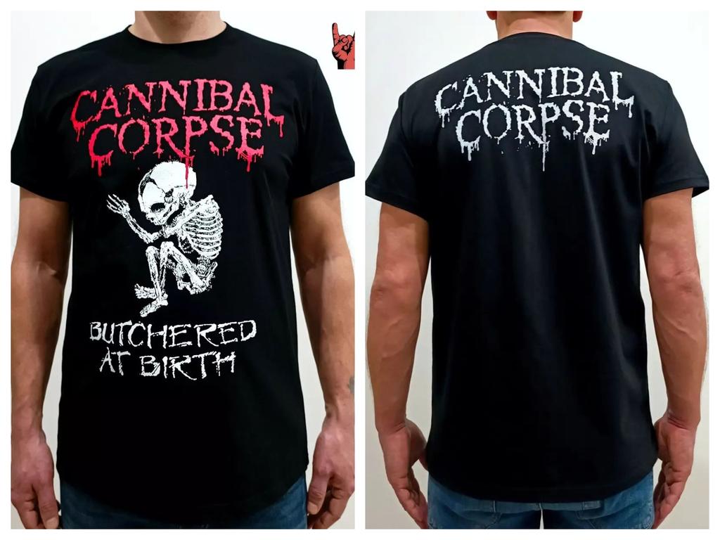 Cannibal Corpse Short-sleeved Printed Crew Neck Retro Cotton T-shirt Summer Breathable Hip Pop T-shirt Top Y2K Hip Pop Unisex