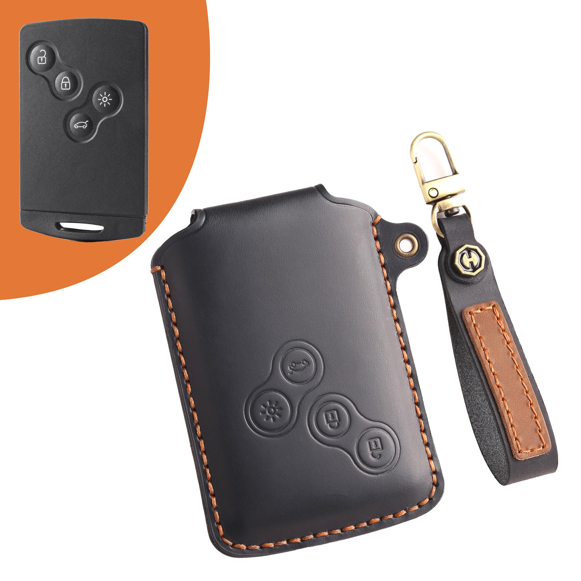 

Applicable to Dongfeng Renault Koleo key set, old Koleka limited edition Kleibin car leather case buckle чёрный
