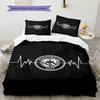 Wild MCFC Victory Bedding Quilt Set Quilt Cover Pillowcase Home Decoration Birthday Gift (1 * Duvet Cover + 2 * Pillowcase, Without Core)