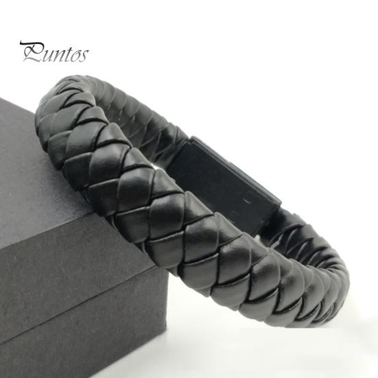 Portable Woven Leather Faux Mini Typec Micro Usb Charging Bracelet Data Cable