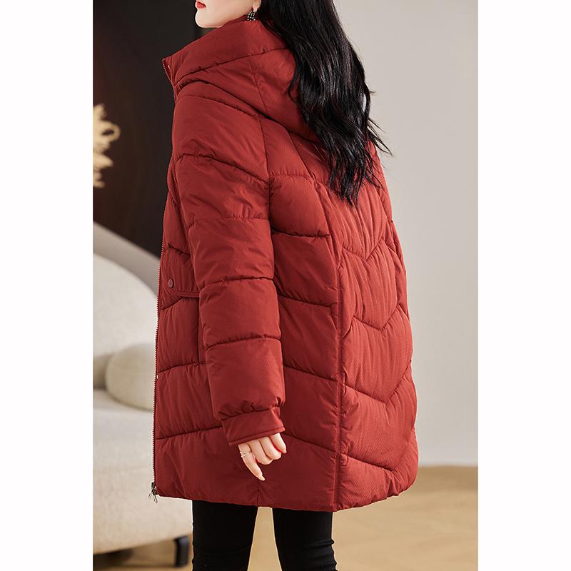 Zimní dámské bundy s kapucí Zesílené Teplé Vycpané Kabáty Ležérní Dlouhé Parky Oblečení Volné Svrchní Oblečení
