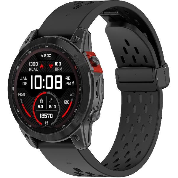 Chofit Intended for Garmin Fenix 8 43MM/8 47MM/8 51MM,Fenix 7/7S/7X,Fenix 6/6S/6X Watch Bands Air Holes Silicone Sport Strap Wristbands Quick Fit