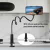 Selfdee Phone Holder for Bed, Gooseneck Clip Adjustable Phone Stand - Universal 360 Flexible Mount for Bedside Headboard Lazy Long Arm Clamp Bracket