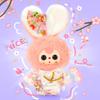 TOP TOY X Baby Three [Macaron Rabbit Japan Exclusive] Series Plush Soft Vinyl Pendant [Assorted Box of 6] Gachapon Blind Box Figure Plastic Model