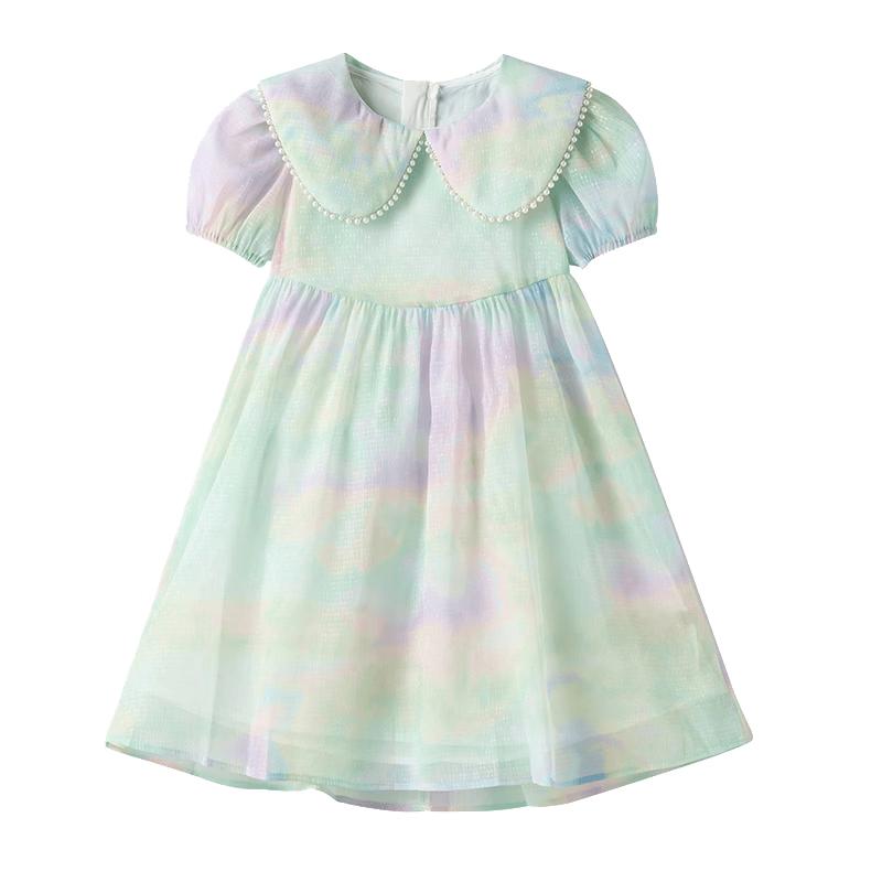 ASK JUNIOR Girls  Summer Princess Mesh Dress 170