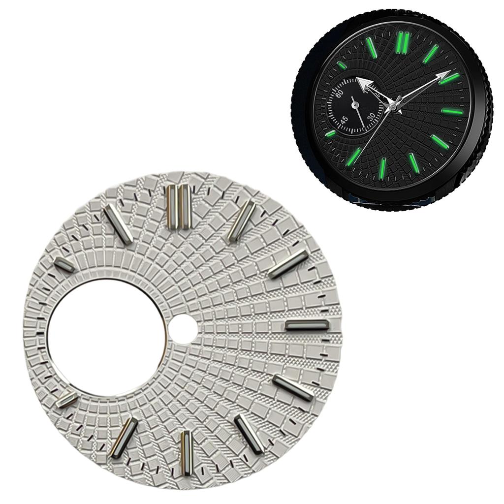 28.5mm Hollow Out Dial Fit NH38/34 Movement Green Luminous High-Quality Copper Dial Watch Modification Accessories