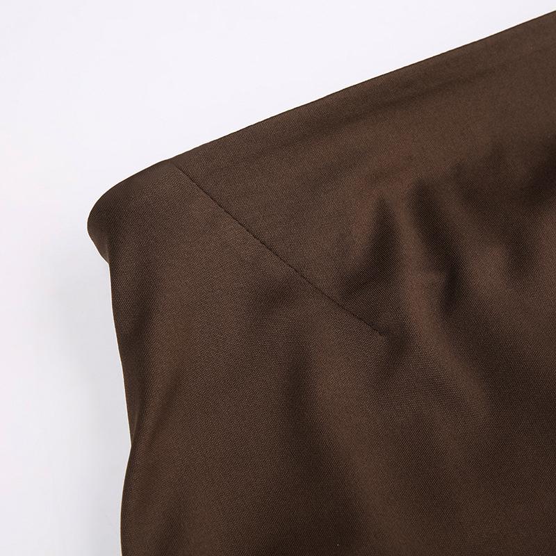 Vintage Schlank Strick Maxi Rock Frauen Casual Einfarbig Hohe Taille Split Paket Hüfte Röcke Frühling Elegante High Street Dame kleidung