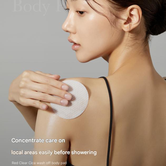 Medicube Red Clear Cica Wash-Off Body Pad 50 Pads (200ml) (3 Options)