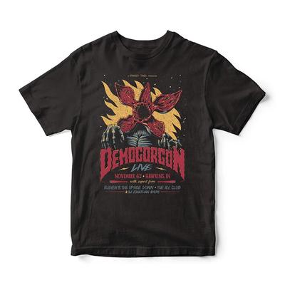 Stranger Things - Demogorgon Live Official Black Short Sleeve T-shirt In 5 Sizes