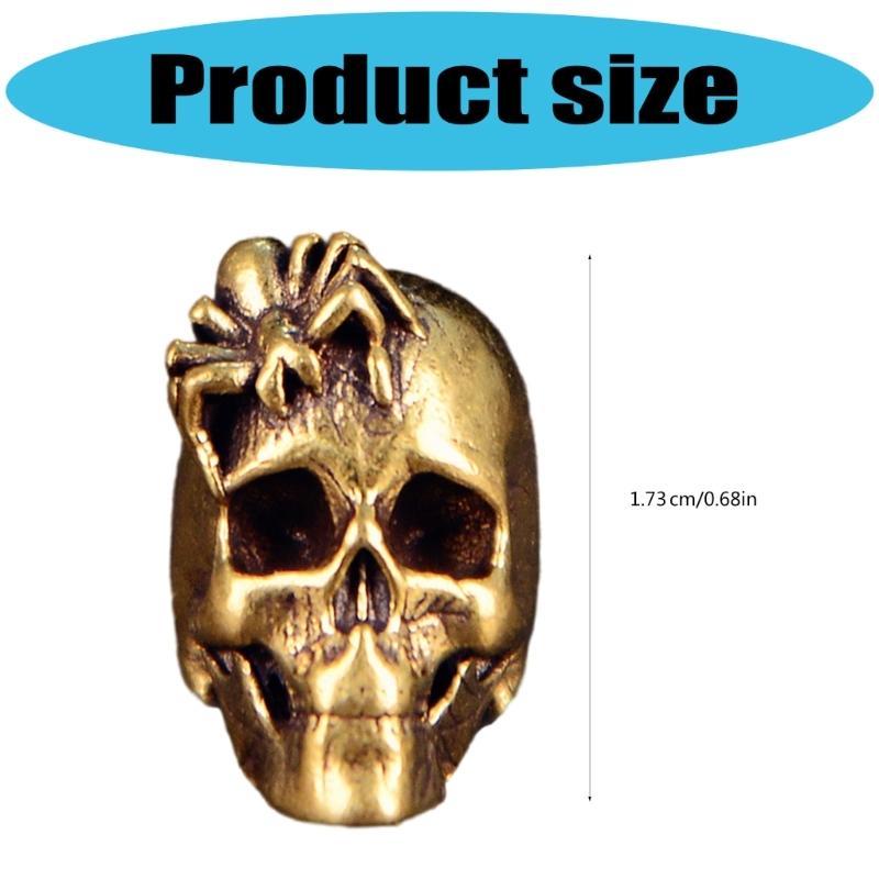Gothic Skull Spiders Swords Pendant Ideal for Paracord and Necklaces Craft Projects Paracord Bead Cultural Crafts