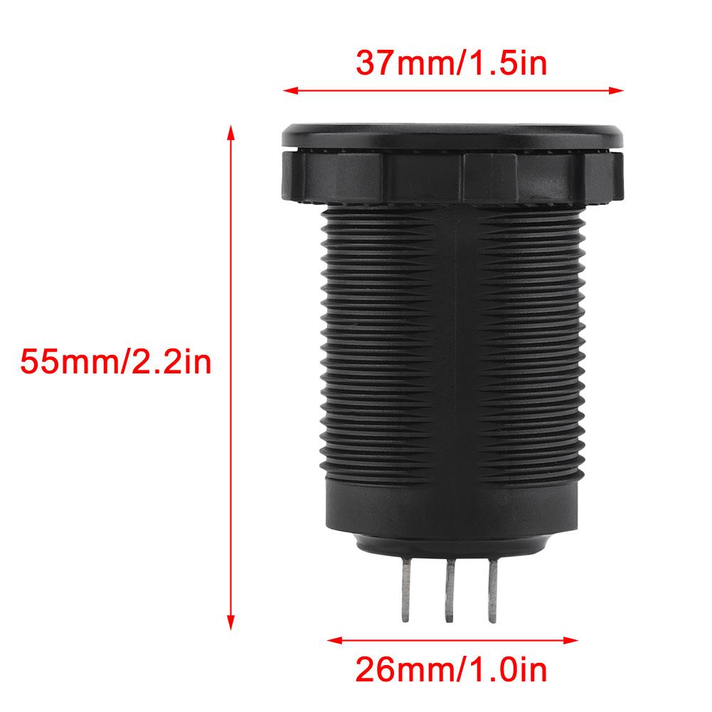 12 24V Digital Voltmeter Ammeter Voltage Current Meter Red LED Display for Car Motorcycle Boat