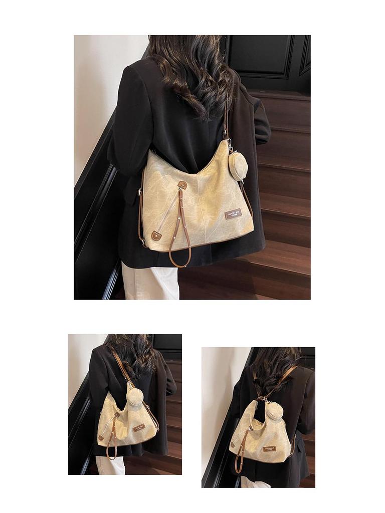 Högskolestudent Axelväska - Stilren, Hög Kapacitet, Koreansk Crossbody Ryggsäck för 2025.