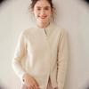 Autumn/Winter Cashmere Knit Zipper Cardigan - Versatile, Slimming, Loose Fit, Long Sleeve Women's Fashion.