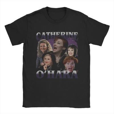 Vintage Catherine Ohara TShirt Summer Hip Hop TShirts Unisex 100 Cotton O Neck Plus Size Clothing Short Sleeve Y2K Funny Tops