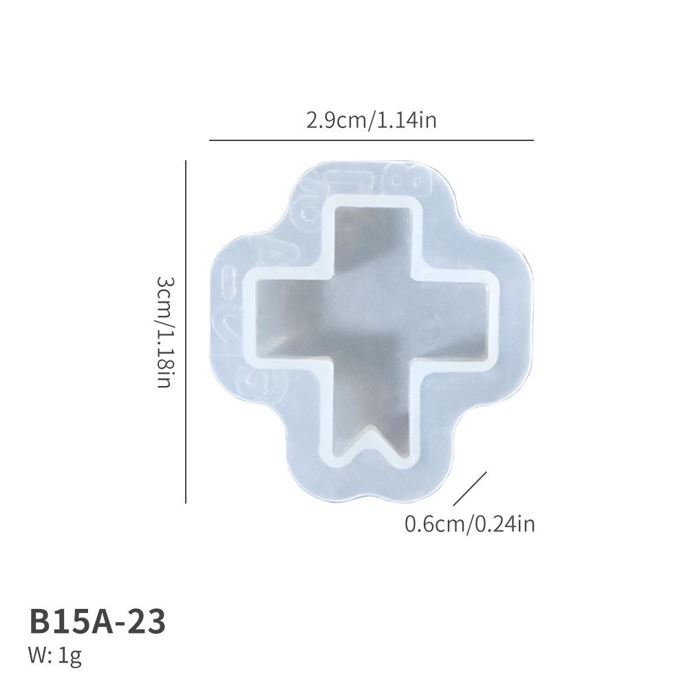 Heart and Round Gem Earring Dangle Silicone Mold Set for DIY Resin Crafting